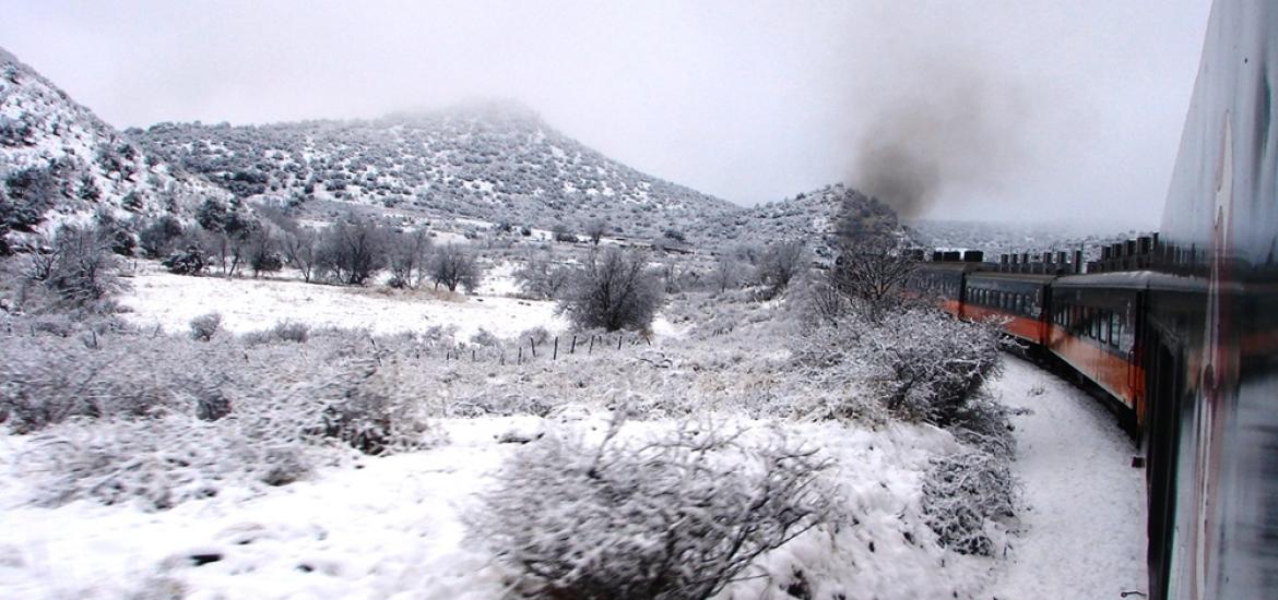 TREN CON NIEVE