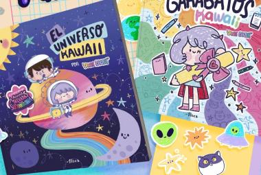 Con El universo kawaii y Garabatos kawaii, la ilustradora mexicana amplía su colección infantil con propuestas que combinan aprendizaje, curiosidad, dibujo y juego para despertar la creatividad de los lectores más pequeños.